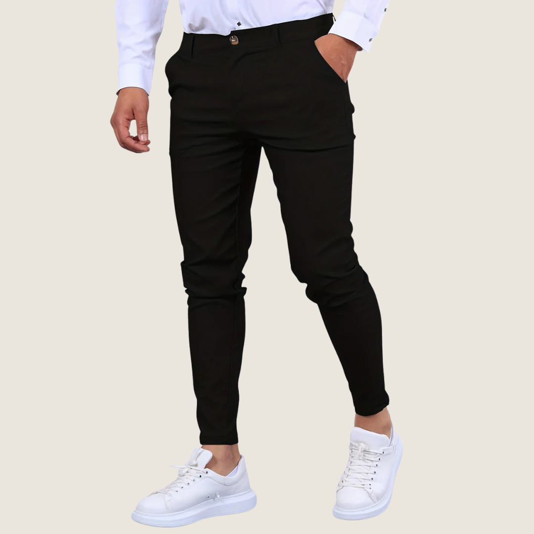 Slim fit-ankelbukser til mænd