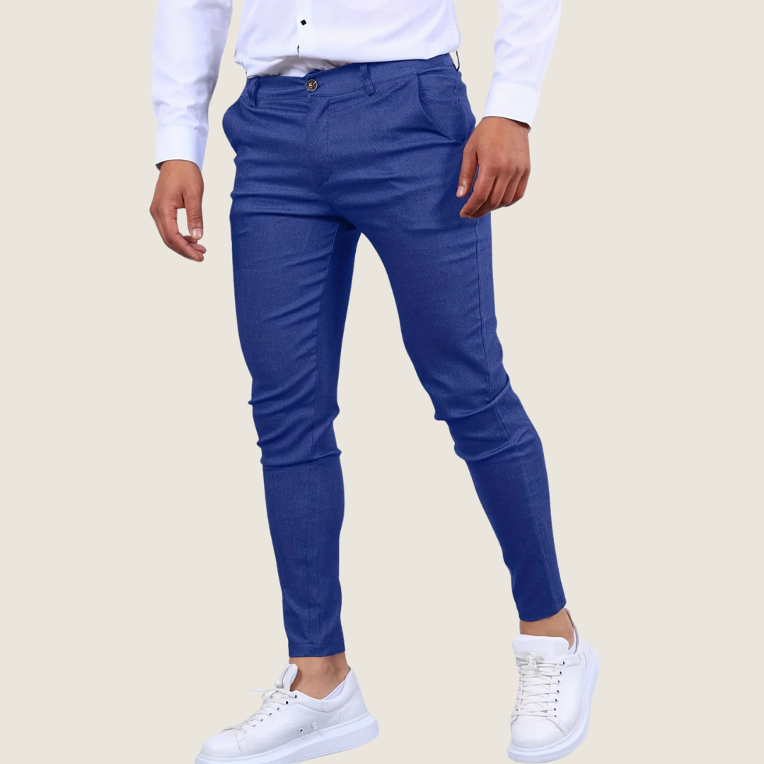 Slim fit-ankelbukser til mænd