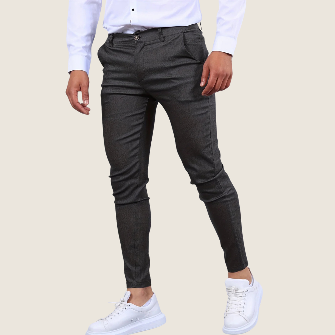 Slim fit-ankelbukser til mænd