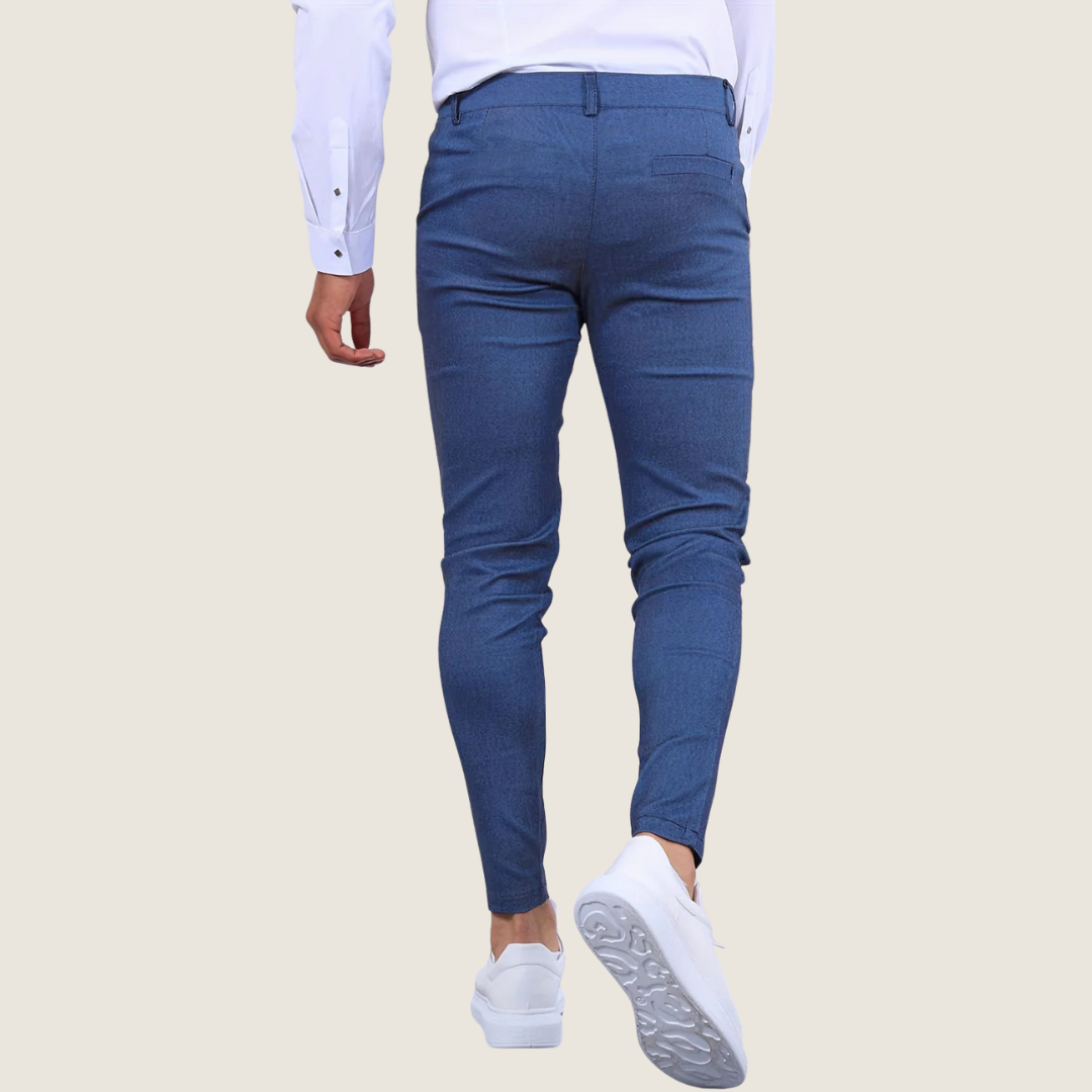 Slim fit-ankelbukser til mænd