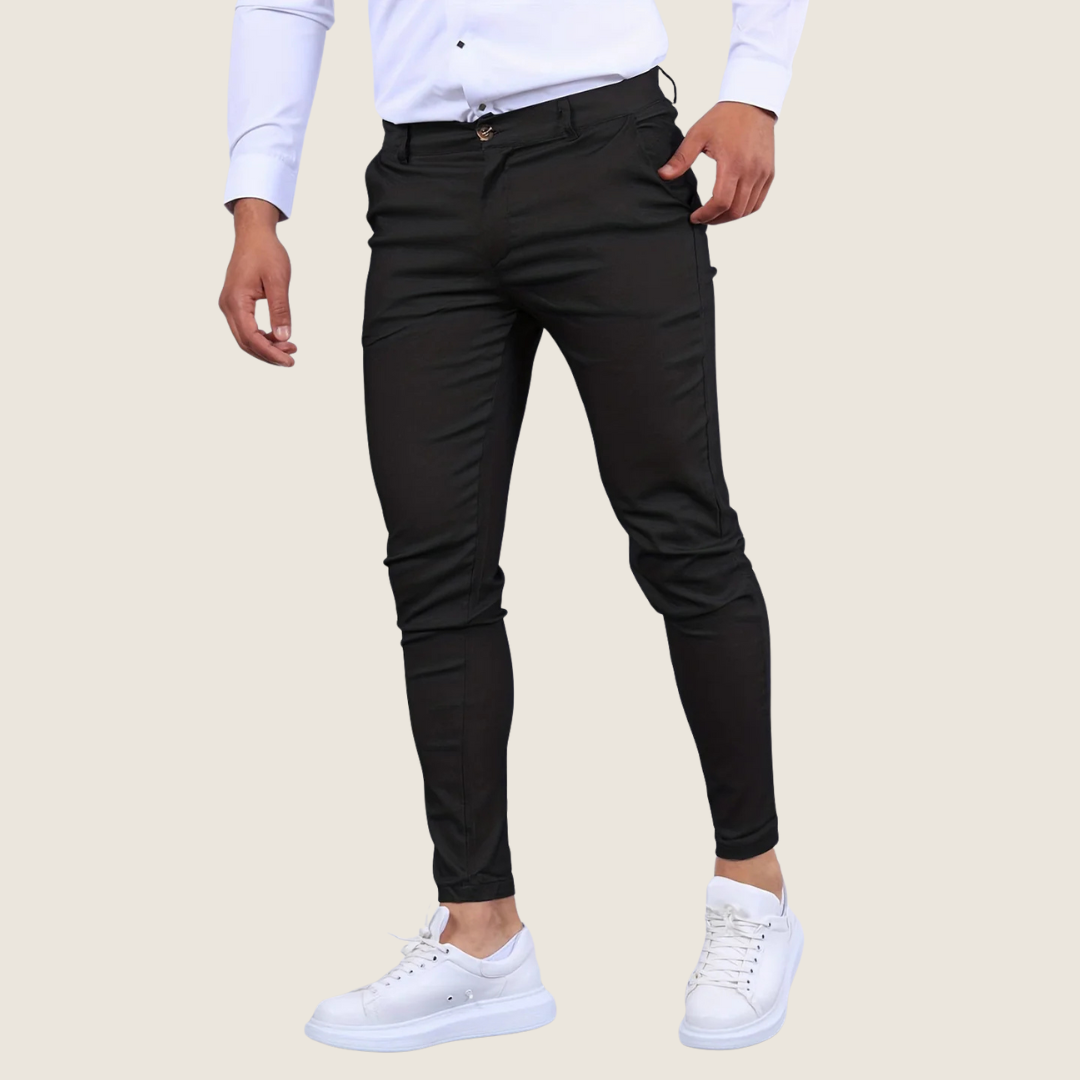 Slim fit-ankelbukser til mænd