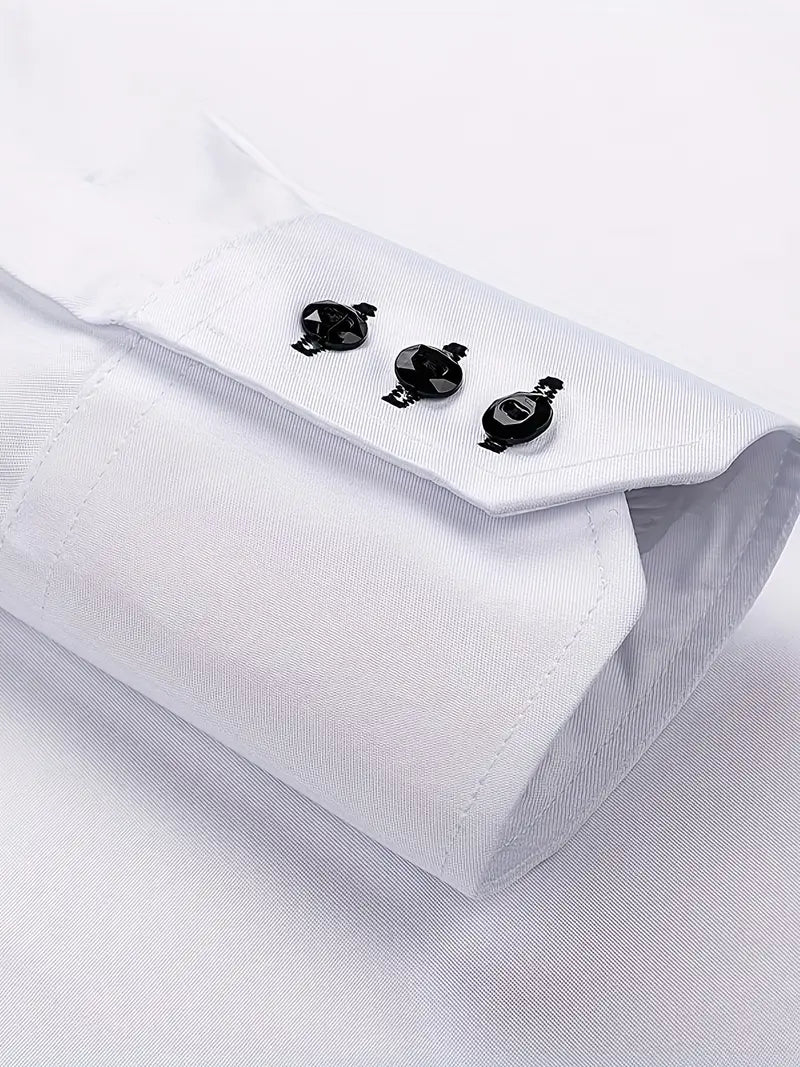 Slim fit button-down herreskjorte