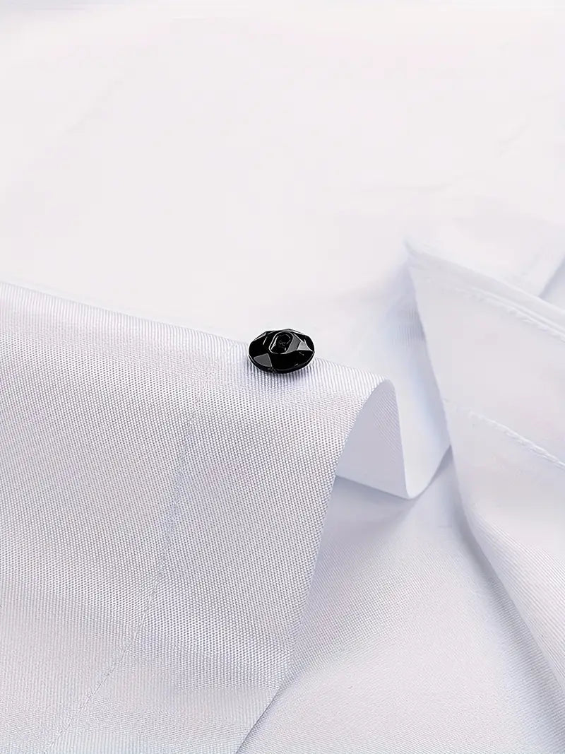 Slim fit button-down herreskjorte