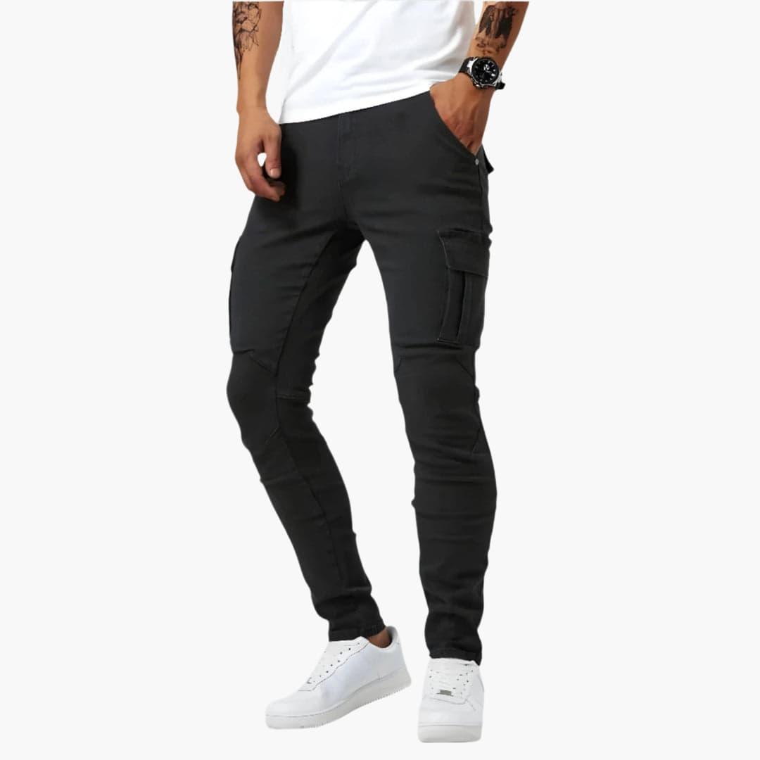 Slim-fit cargobukser til herrer