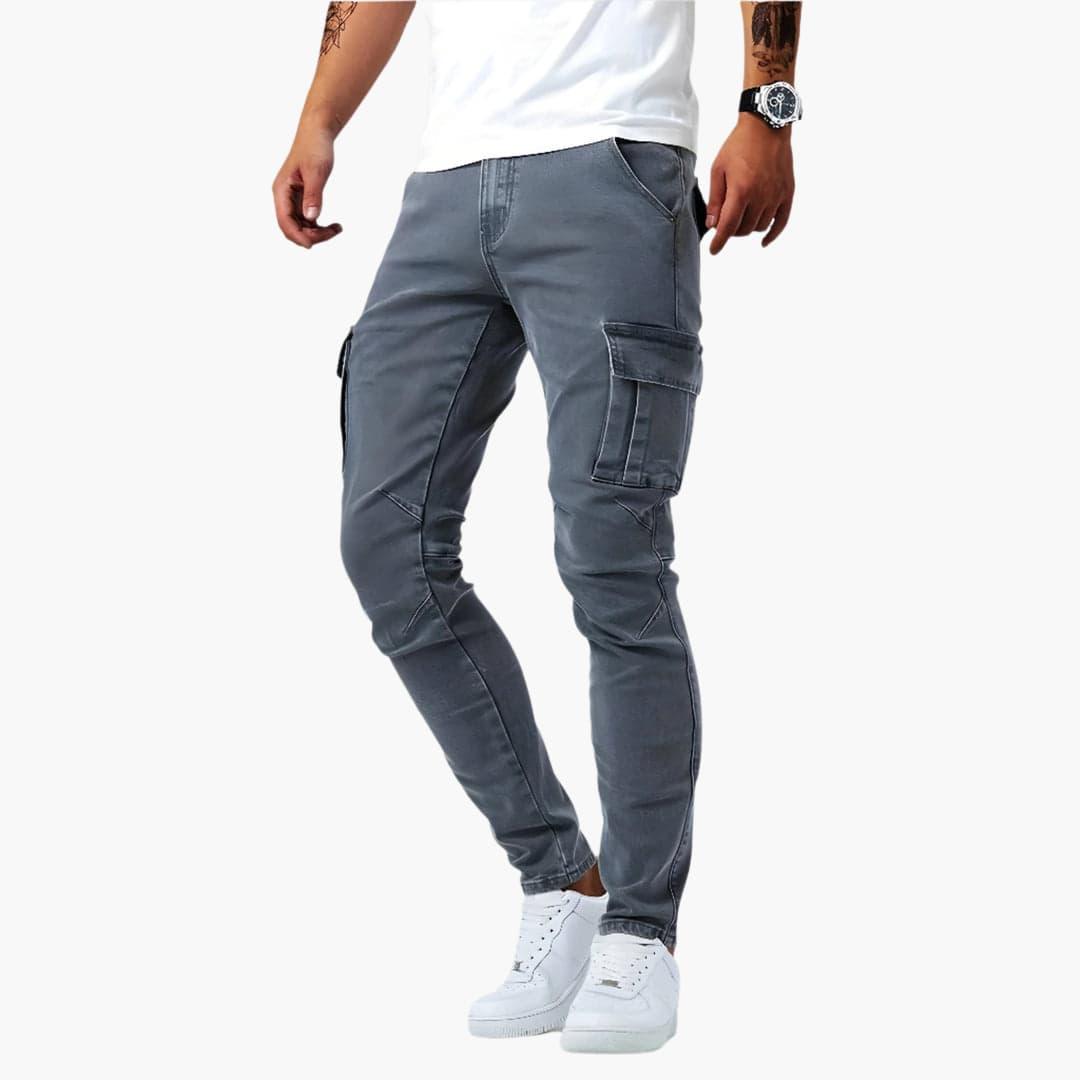 Slim-fit cargobukser til herrer