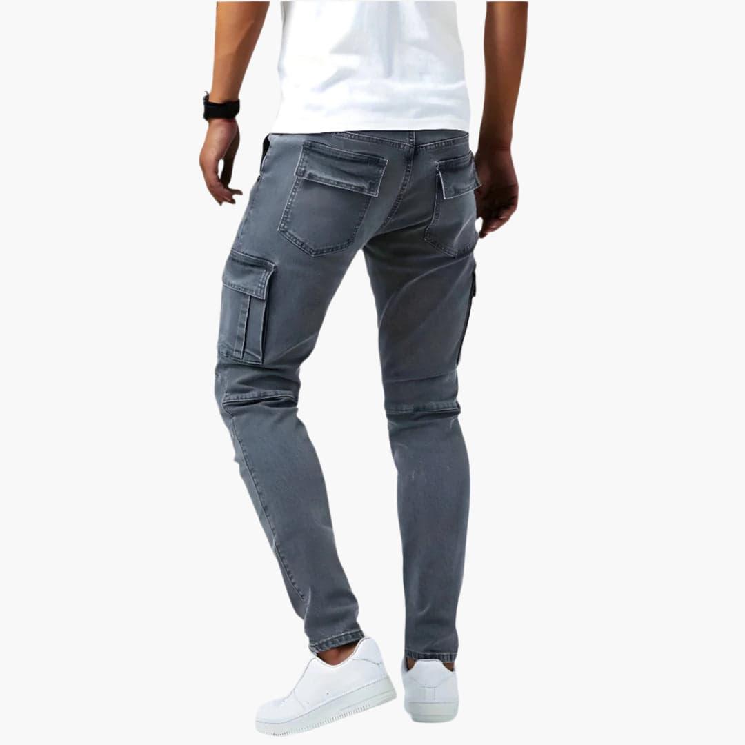 Slim-fit cargobukser til herrer