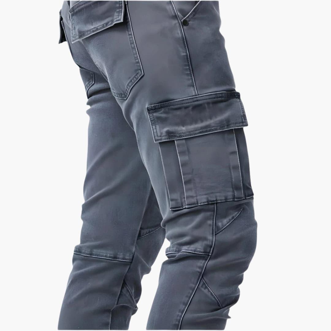 Slim-fit cargobukser til herrer