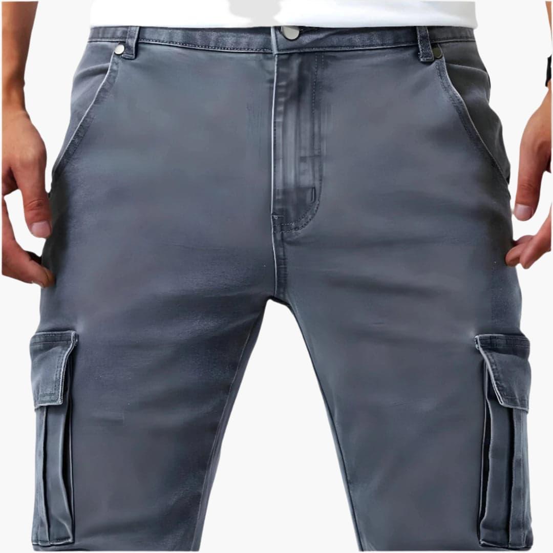 Slim-fit cargobukser til herrer