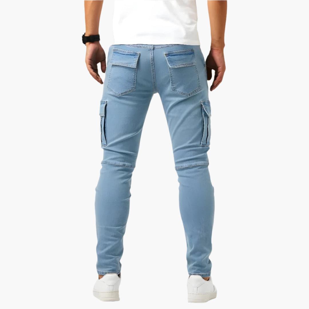 Slim-fit cargobukser til herrer