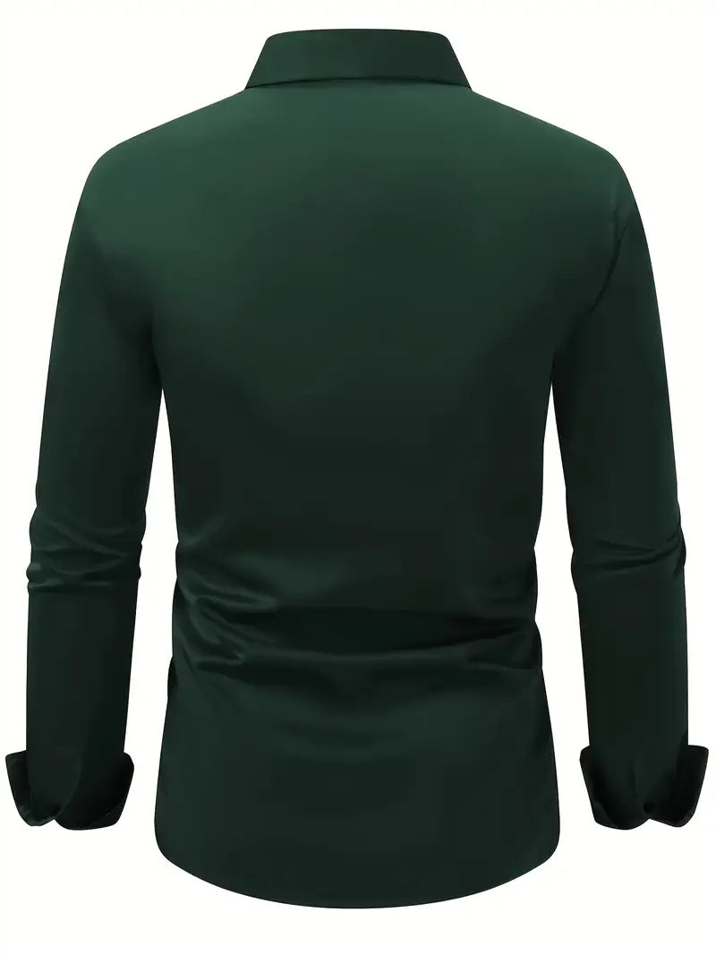 Slim fit habitskjorte til mænd