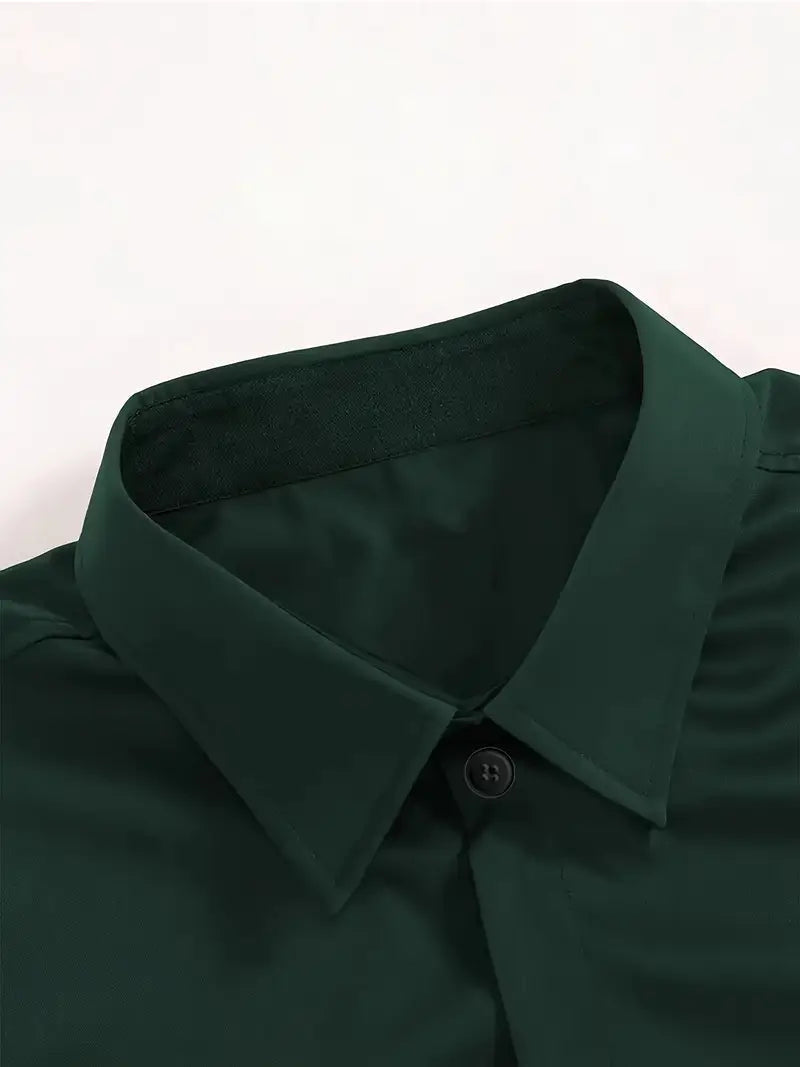 Slim fit habitskjorte til mænd