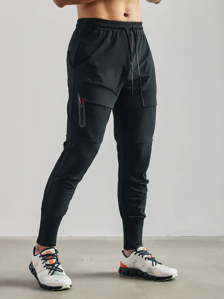 Slim fit-joggingbukser med cargolommer til mænd