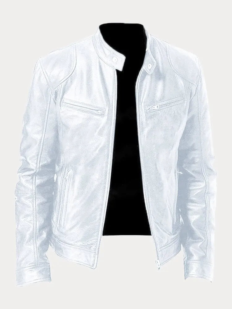 Slim fit racerjakke til mænd