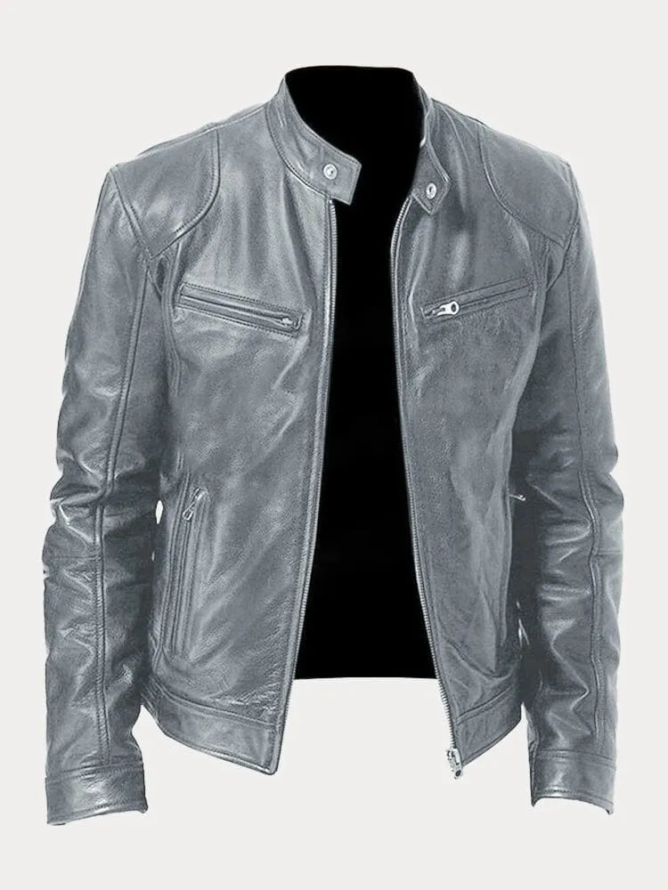 Slim fit racerjakke til mænd