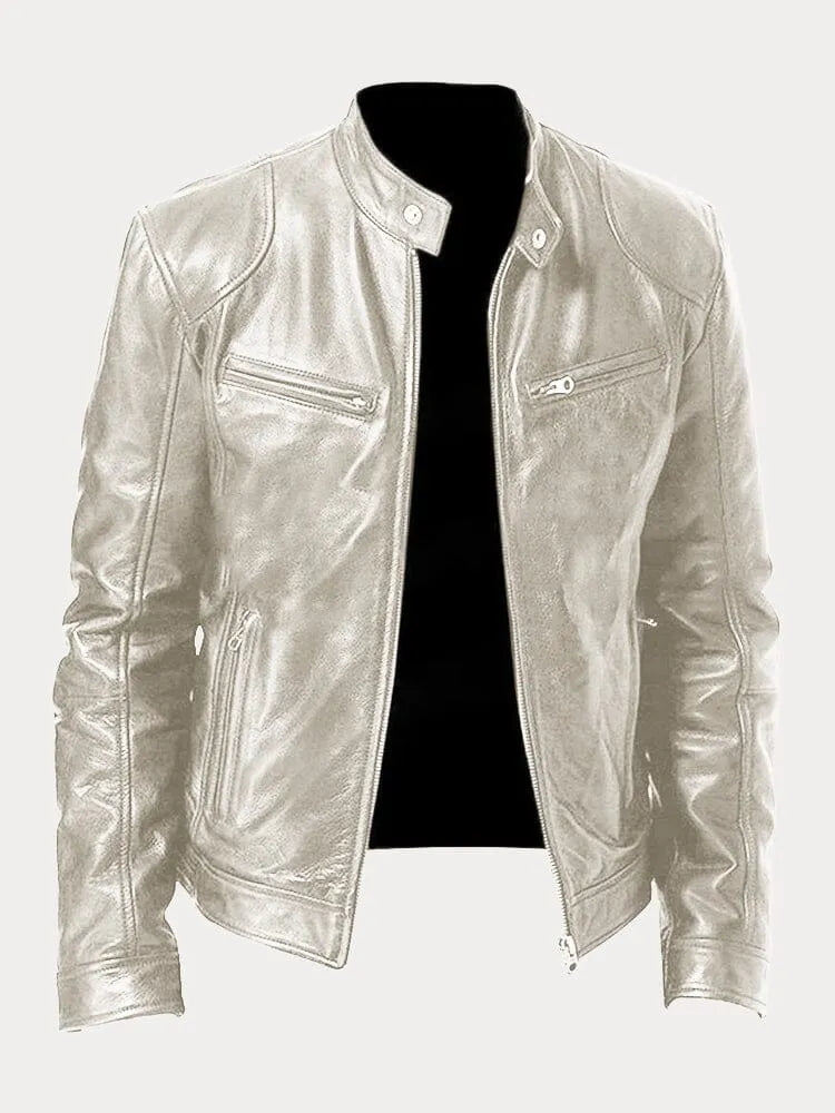 Slim fit racerjakke til mænd