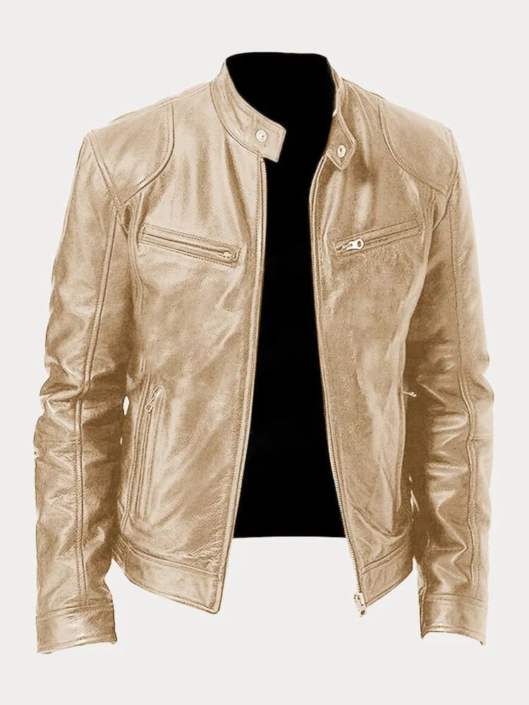 Slim fit racerjakke til mænd