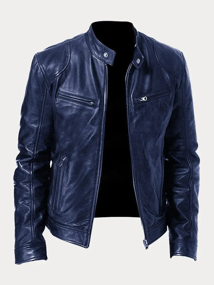 Slim fit racerjakke til mænd