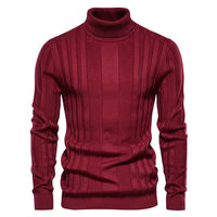 Slim fit rullekravesweater til herrer