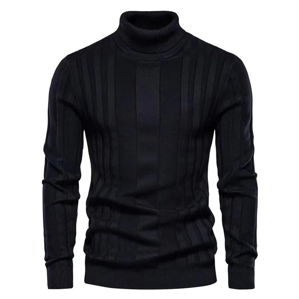Slim fit rullekravesweater til herrer