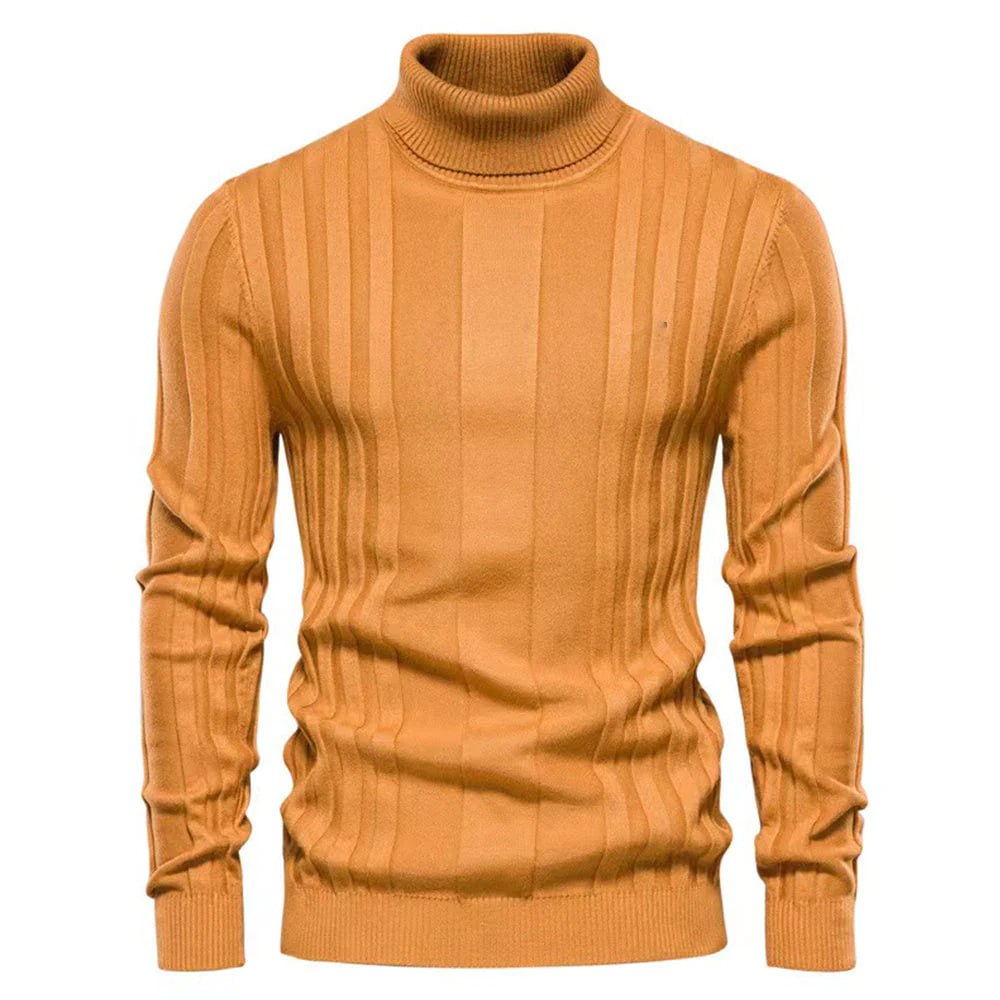 Slim fit rullekravesweater til herrer