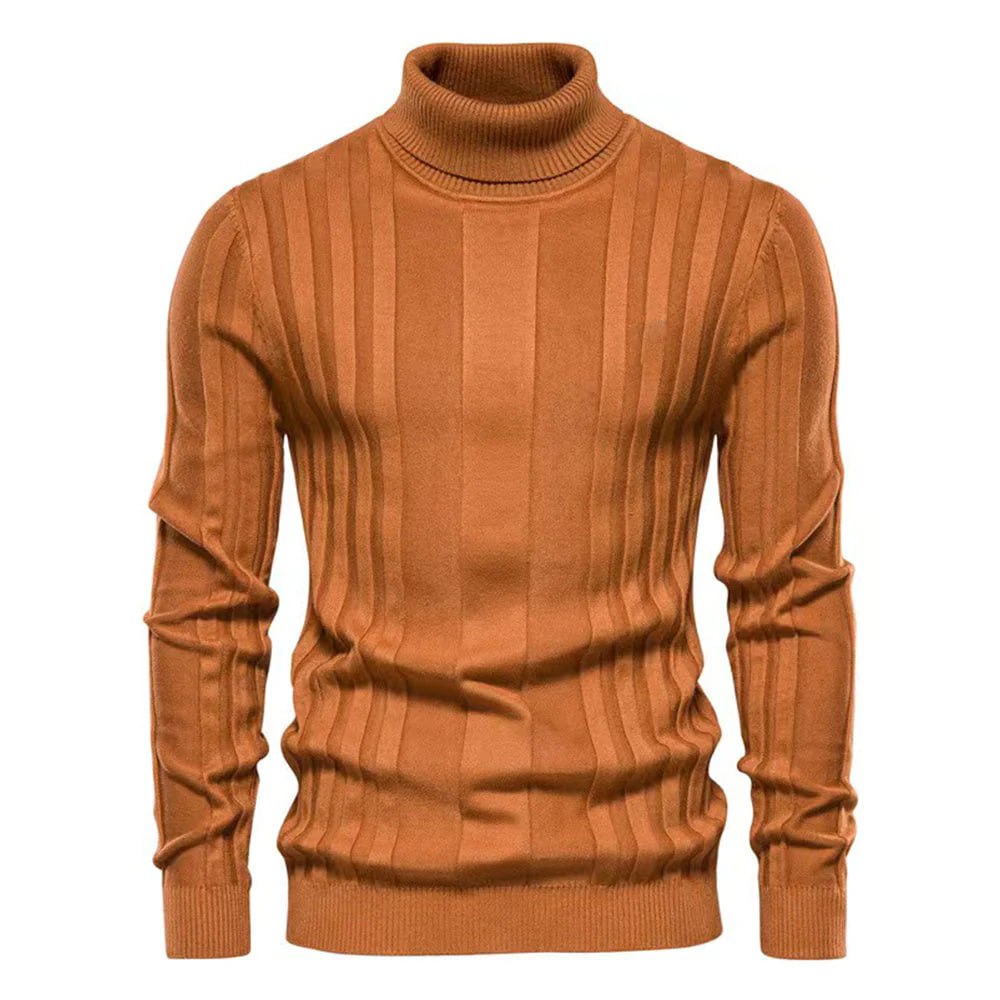 Slim fit rullekravesweater til herrer