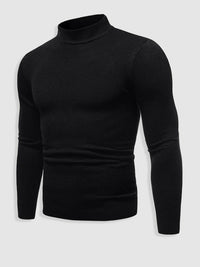 Slim fit rullekravesweater til mænd