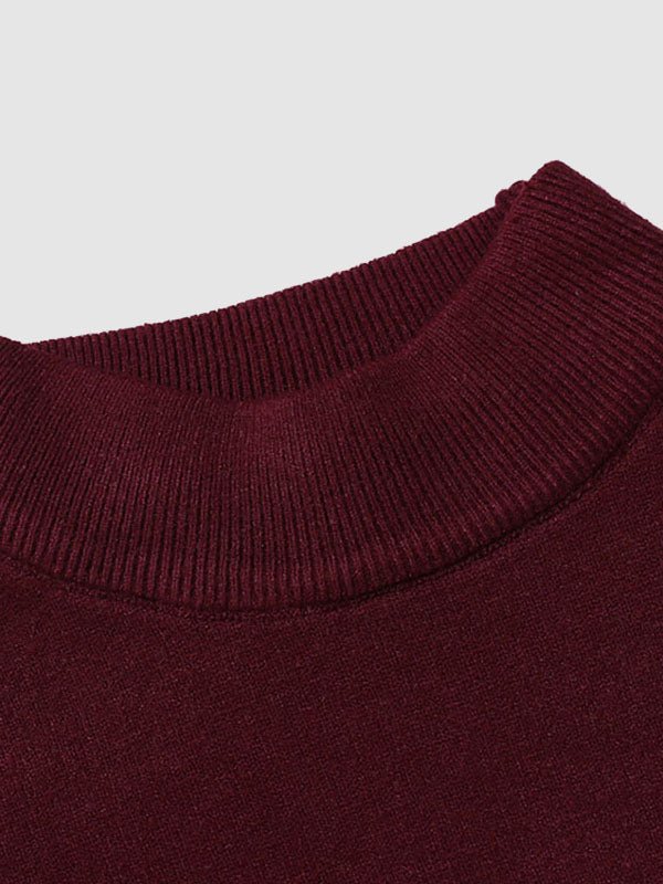 Slim fit rullekravesweater til mænd