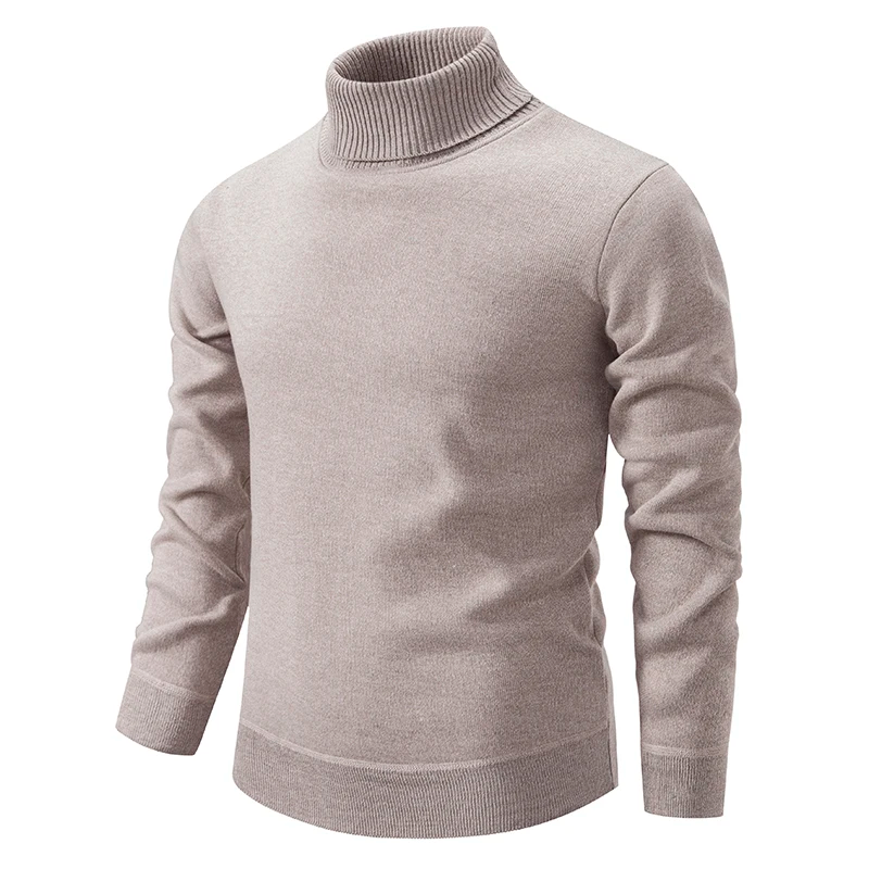 Slim fit rullekravetrøje til mænd