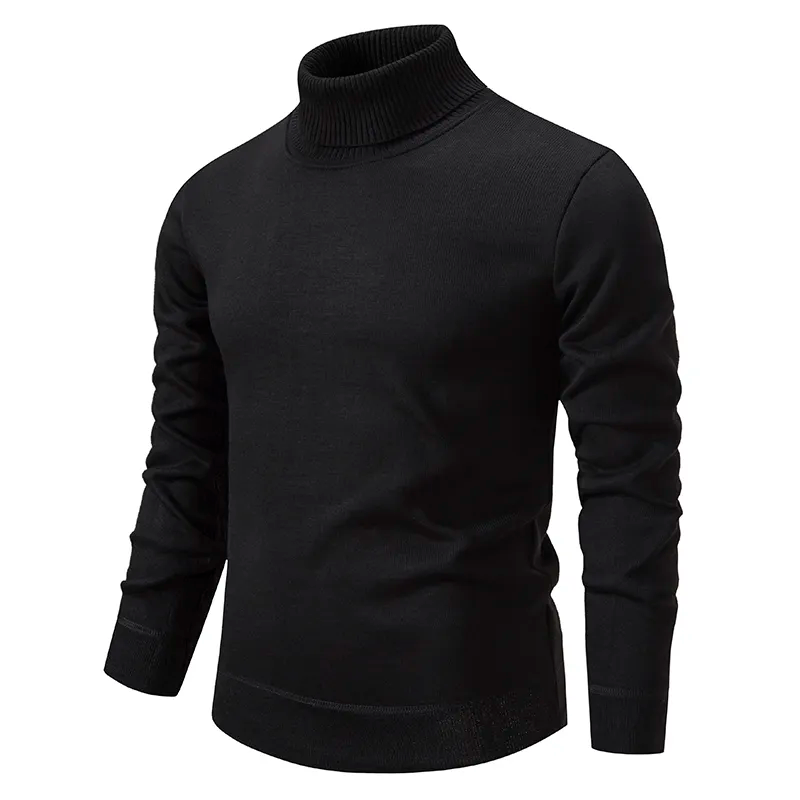Slim fit rullekravetrøje til mænd