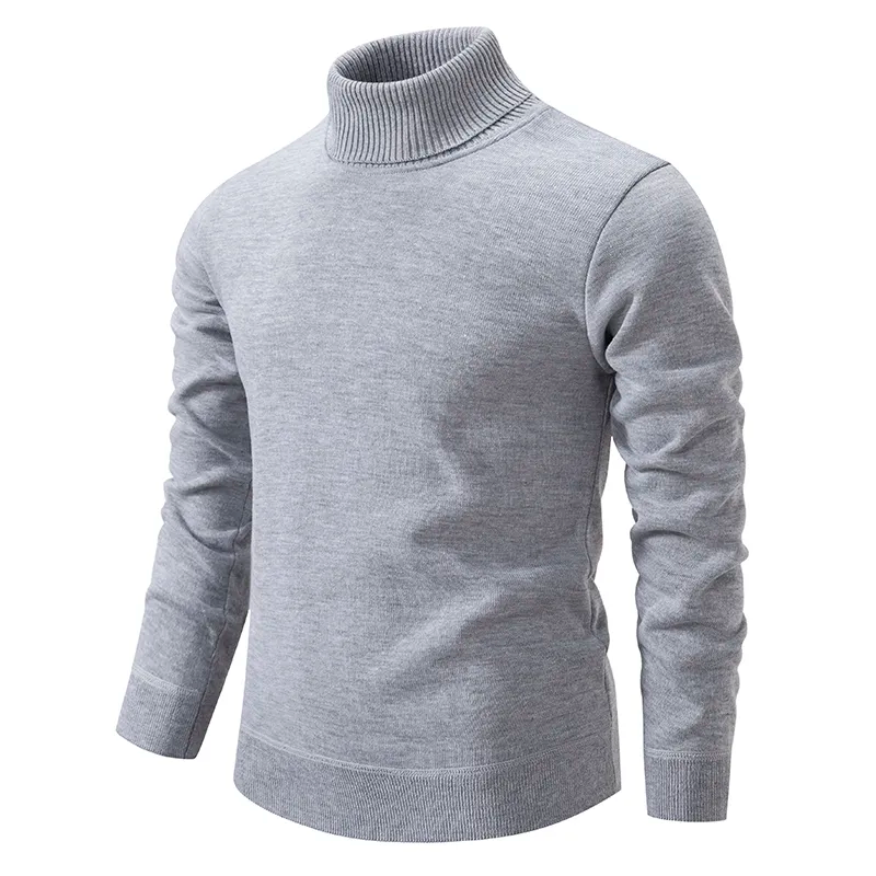 Slim fit rullekravetrøje til mænd