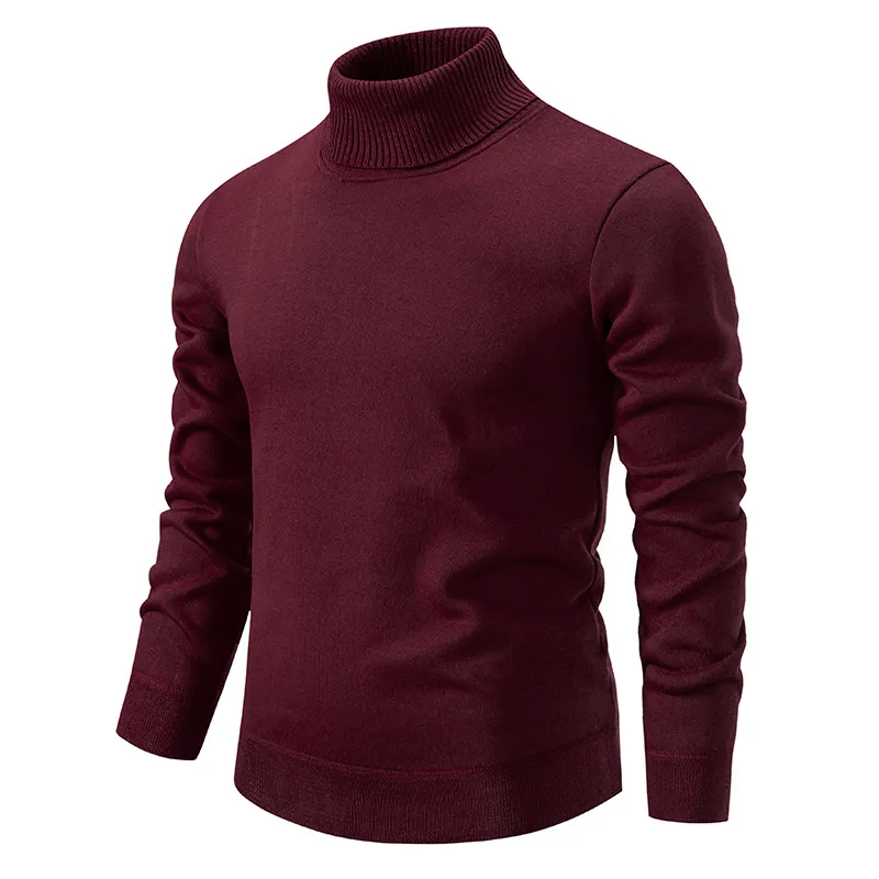 Slim fit rullekravetrøje til mænd