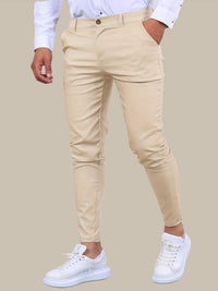 Slim fit stretch-herrebukser til hverdag og pænt brug