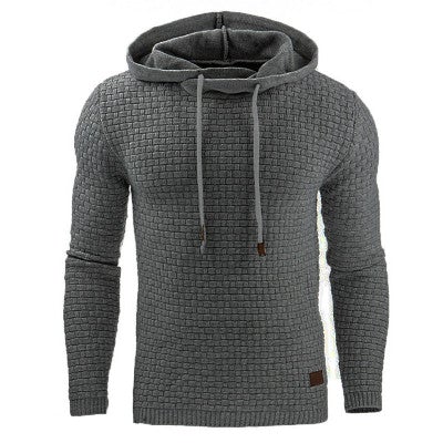 Slim fit vinterhættetrøje til mænd
