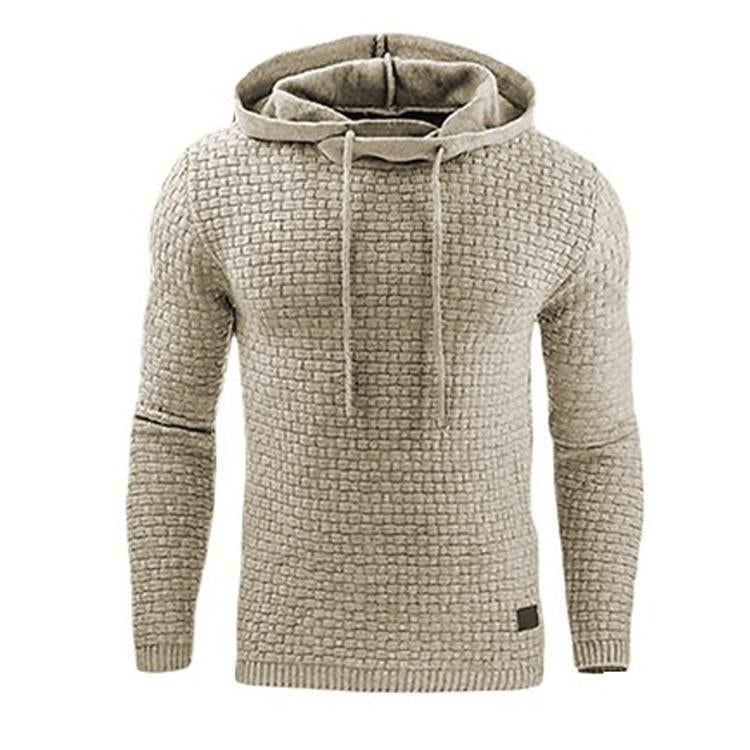Slim fit vinterhættetrøje til mænd