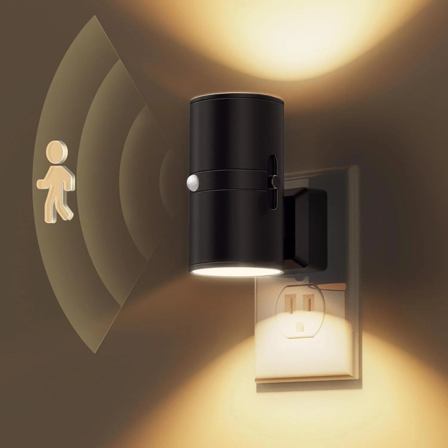 Smart LED-lampe med automatisk sensor