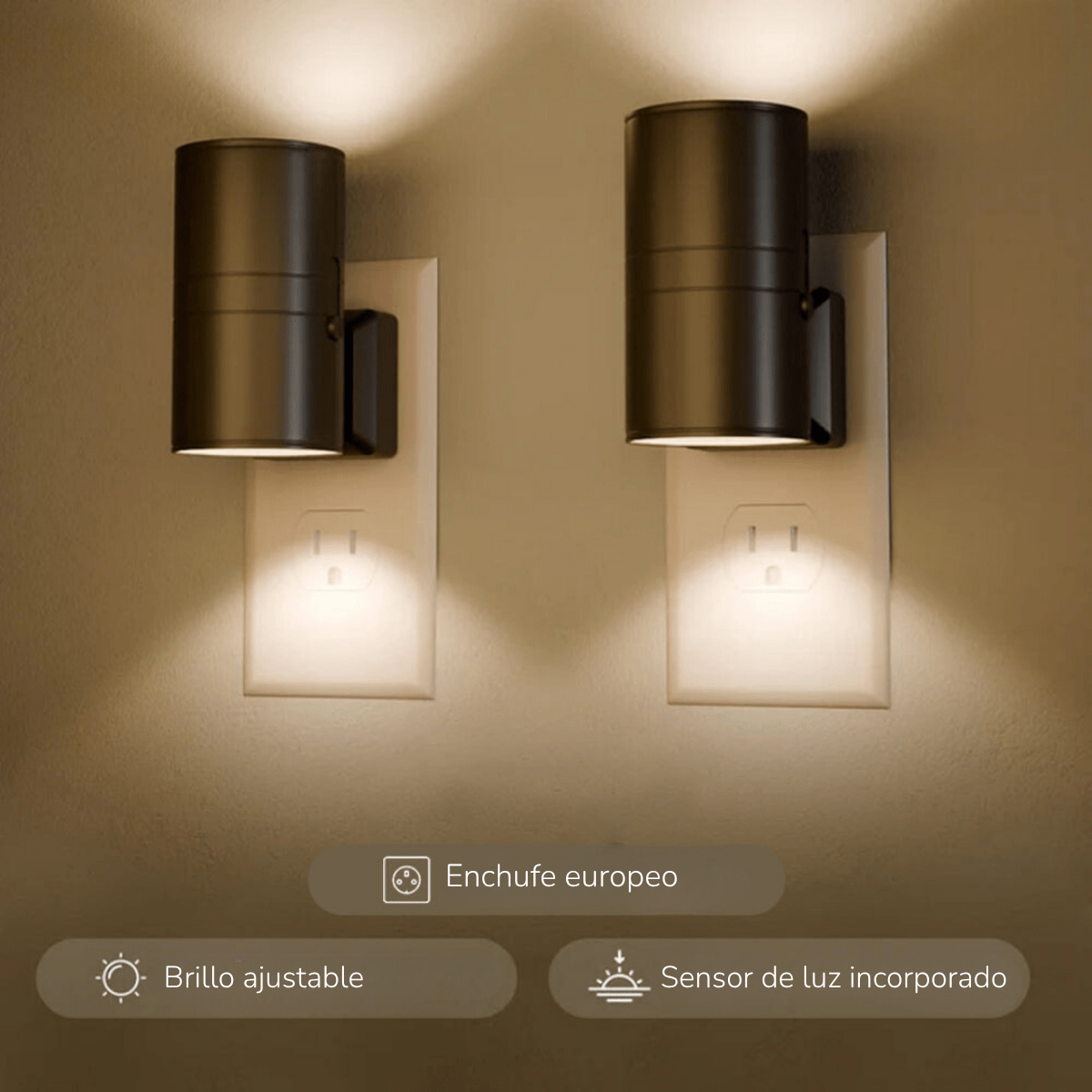 Smart LED-lampe med automatisk sensor