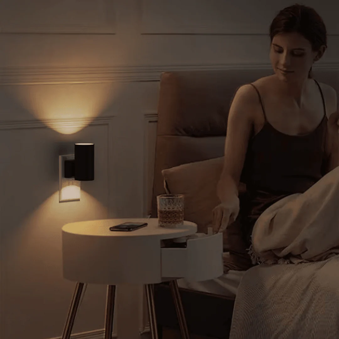 Smart LED-lampe med automatisk sensor