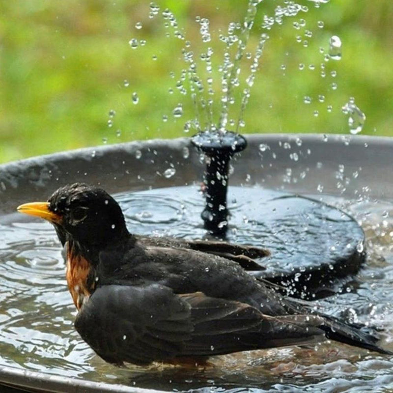 Solcelledrevet springvandspumpe – Til havedam, fuglebad eller havedekoration