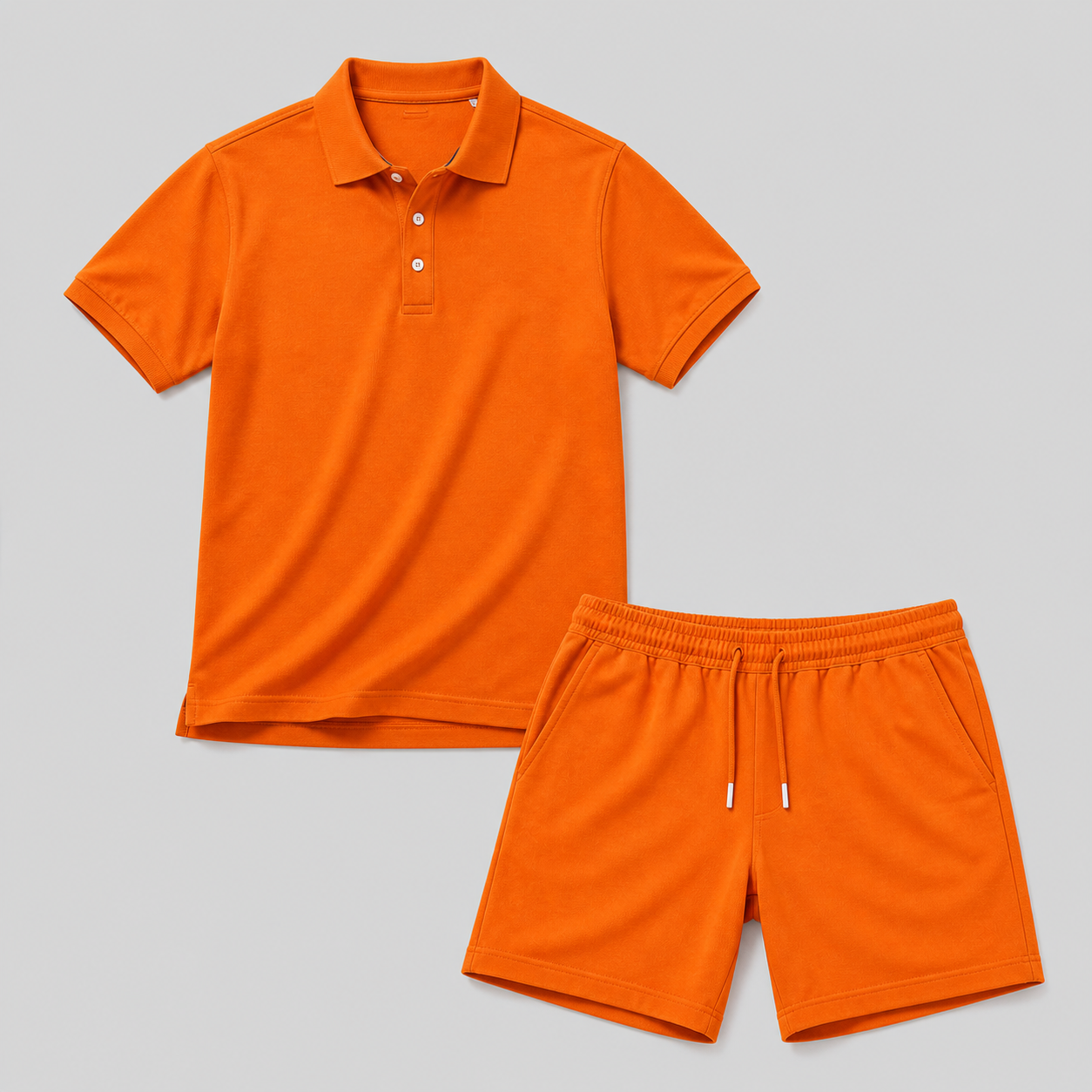 Sommersportssæt til mænd – polo og shorts, letvægtskomfort