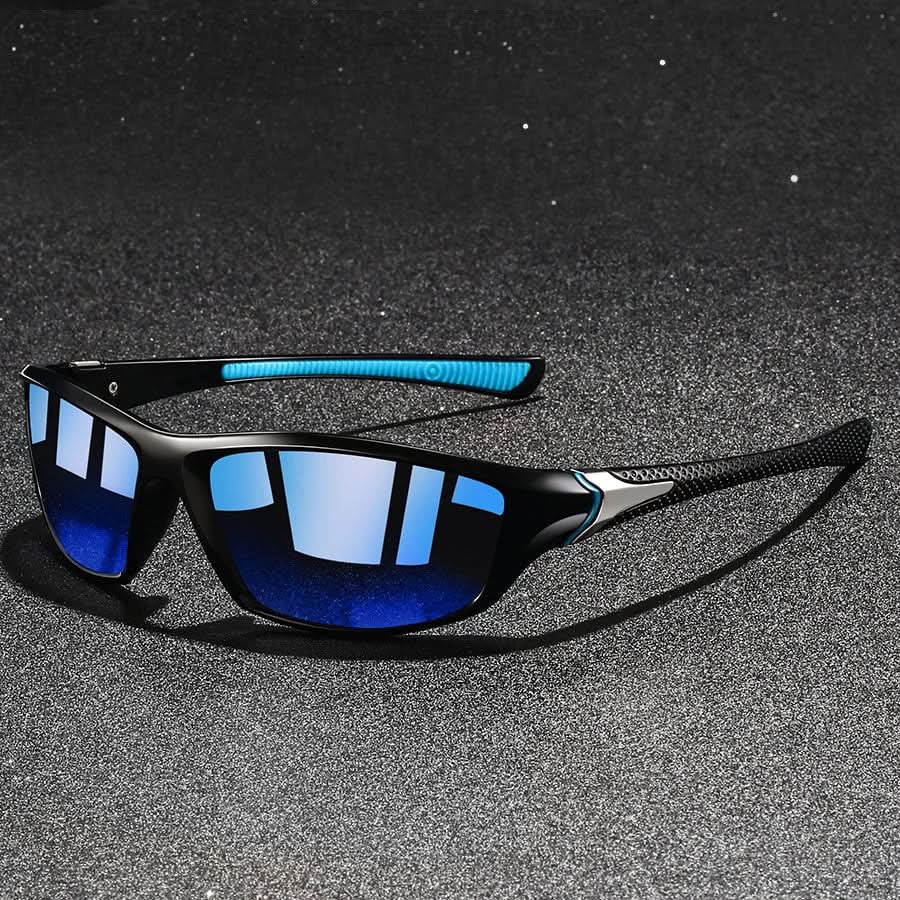 Sportsolbriller med polariserede glas og UV400-beskyttelse