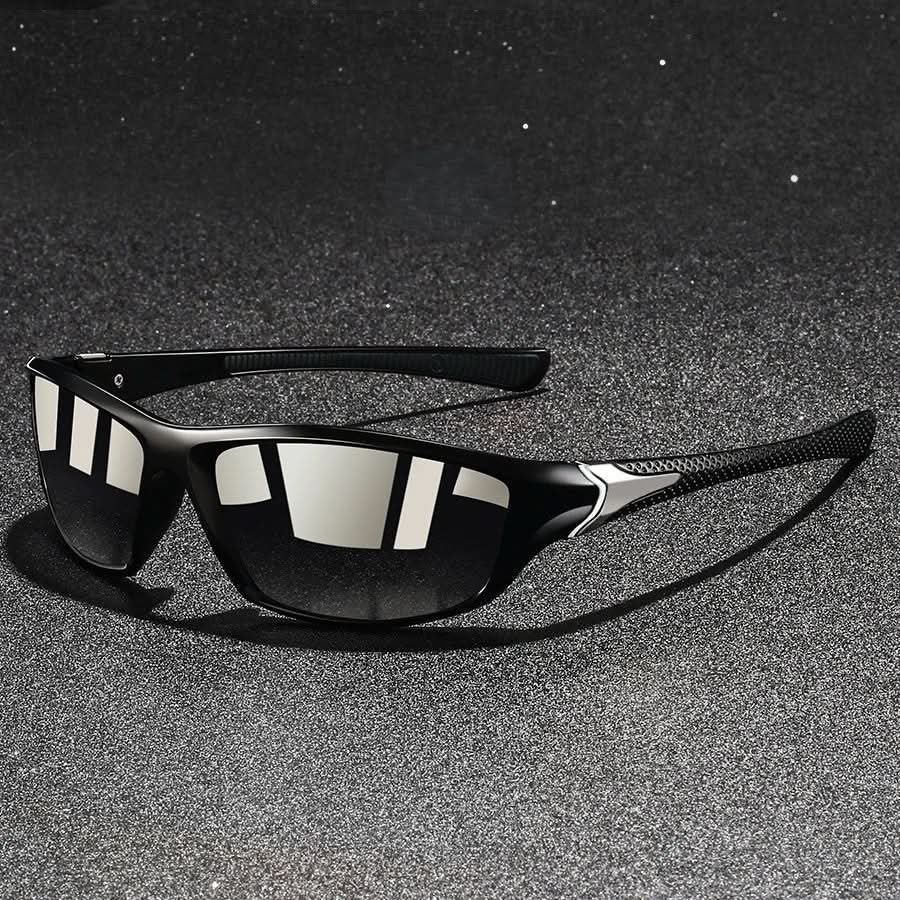Sportsolbriller med polariserede glas og UV400-beskyttelse