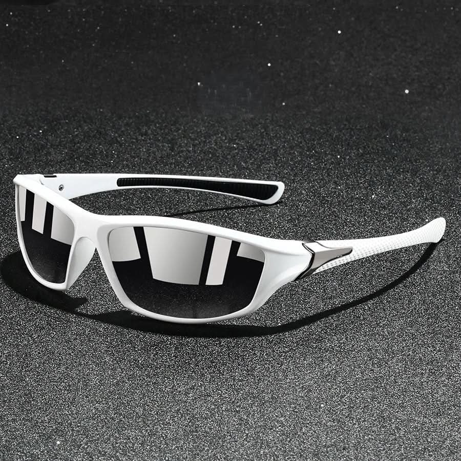 Sportsolbriller med polariserede glas og UV400-beskyttelse