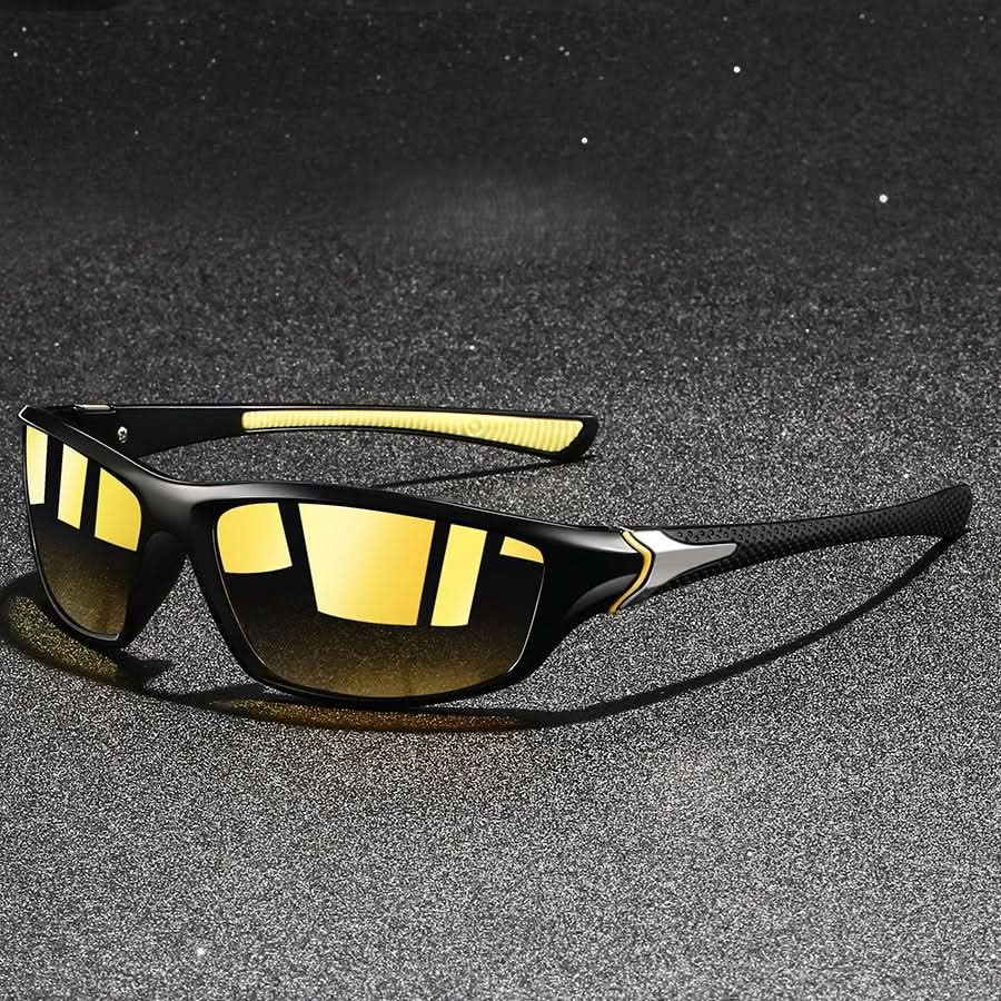 Sportsolbriller med polariserede glas og UV400-beskyttelse