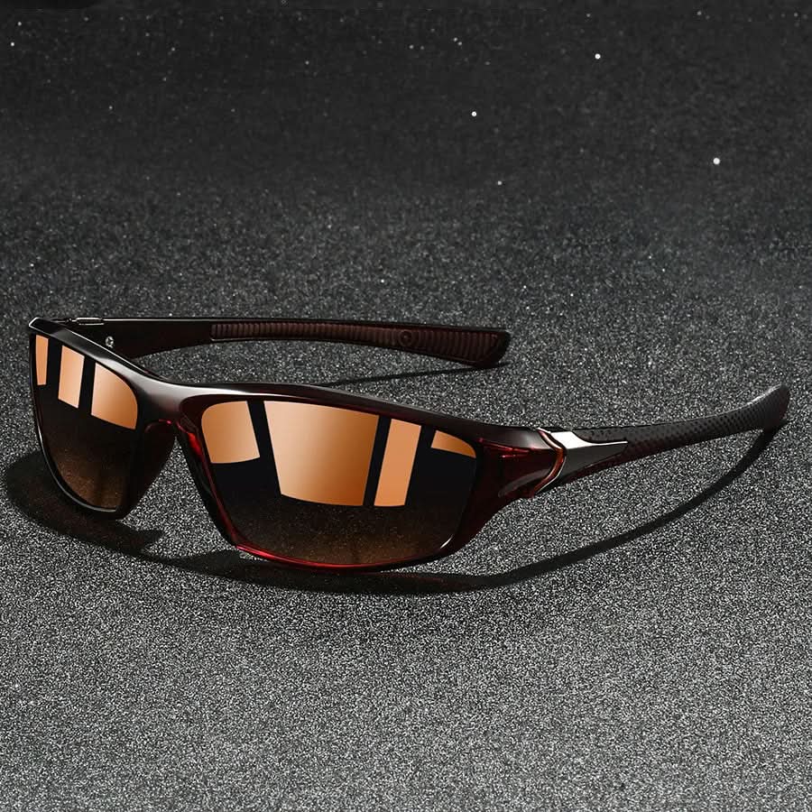 Sportsolbriller med polariserede glas og UV400-beskyttelse