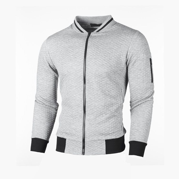 Sporty slim fit cardigan til mænd