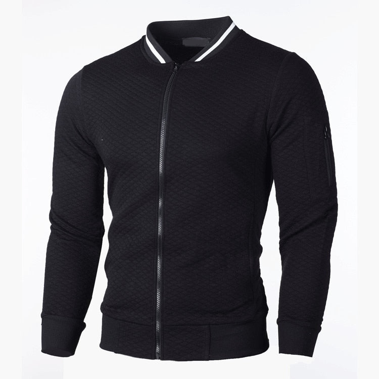Sporty slim fit cardigan til mænd