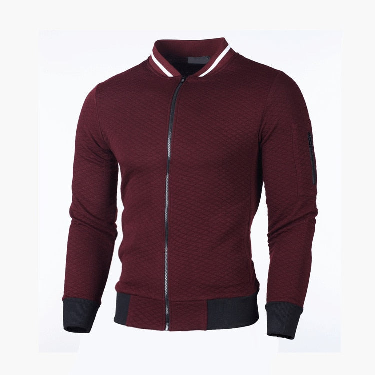 Sporty slim fit cardigan til mænd