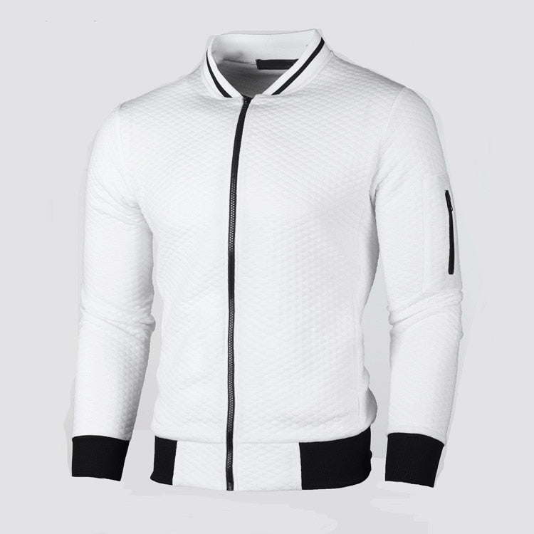 Sporty slim fit cardigan til mænd