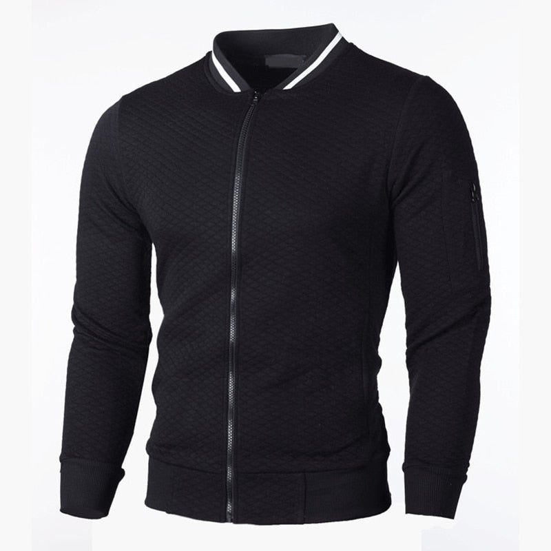 Sporty slim fit cardigan til mænd