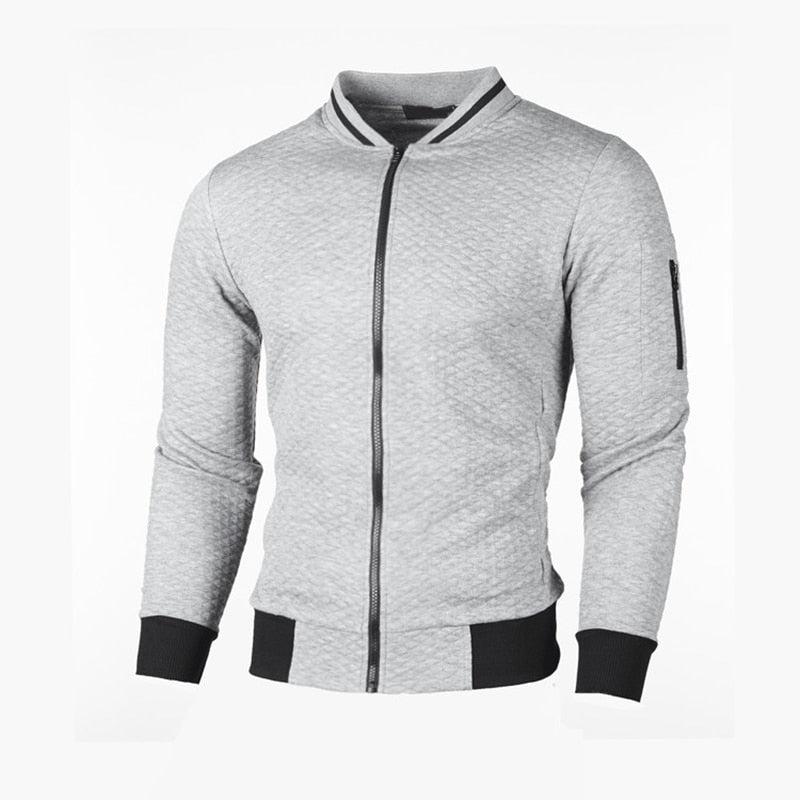 Sporty slim fit cardigan til mænd